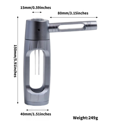 Premium Aluminum Alloy Smoker Water Pipe - Perfect for Herbs, Hookah & Shisha Enthusiasts!