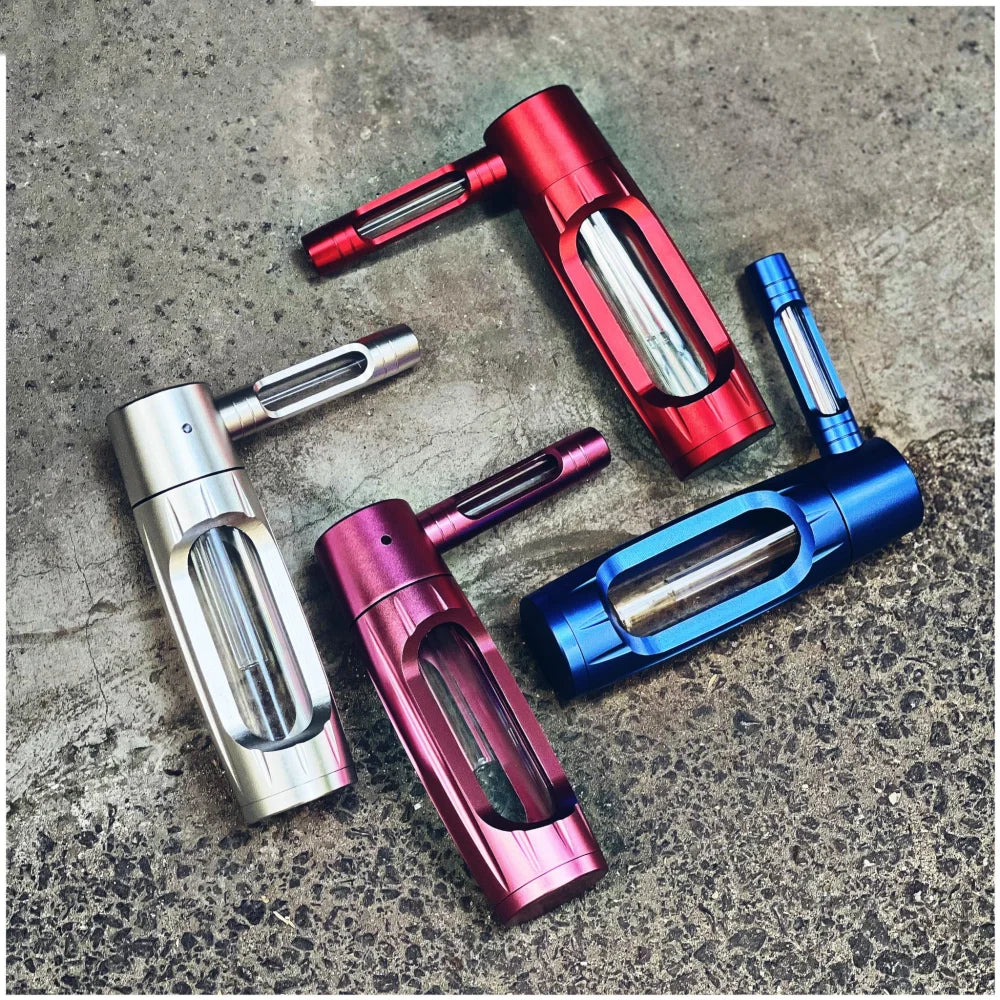 Premium Aluminum Alloy Smoker Water Pipe - Perfect for Herbs, Hookah & Shisha Enthusiasts!