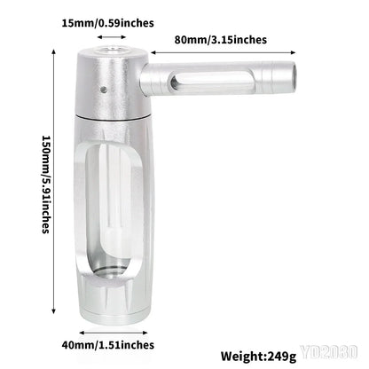 Premium Aluminum Alloy Smoker Water Pipe - Perfect for Herbs, Hookah & Shisha Enthusiasts!