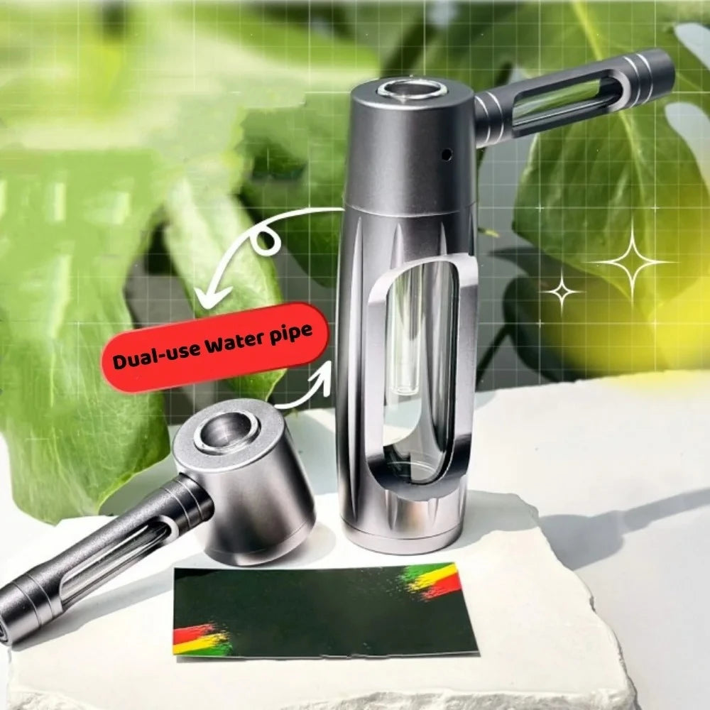 Premium Aluminum Alloy Smoker Water Pipe - Perfect for Herbs, Hookah & Shisha Enthusiasts!